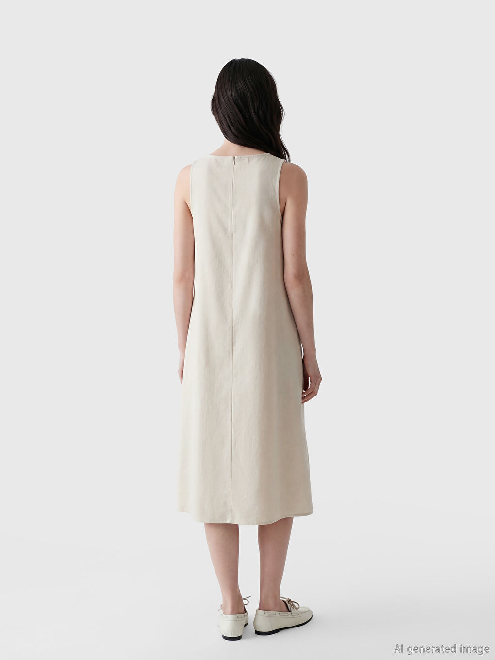 Женщины экрю Платье-2