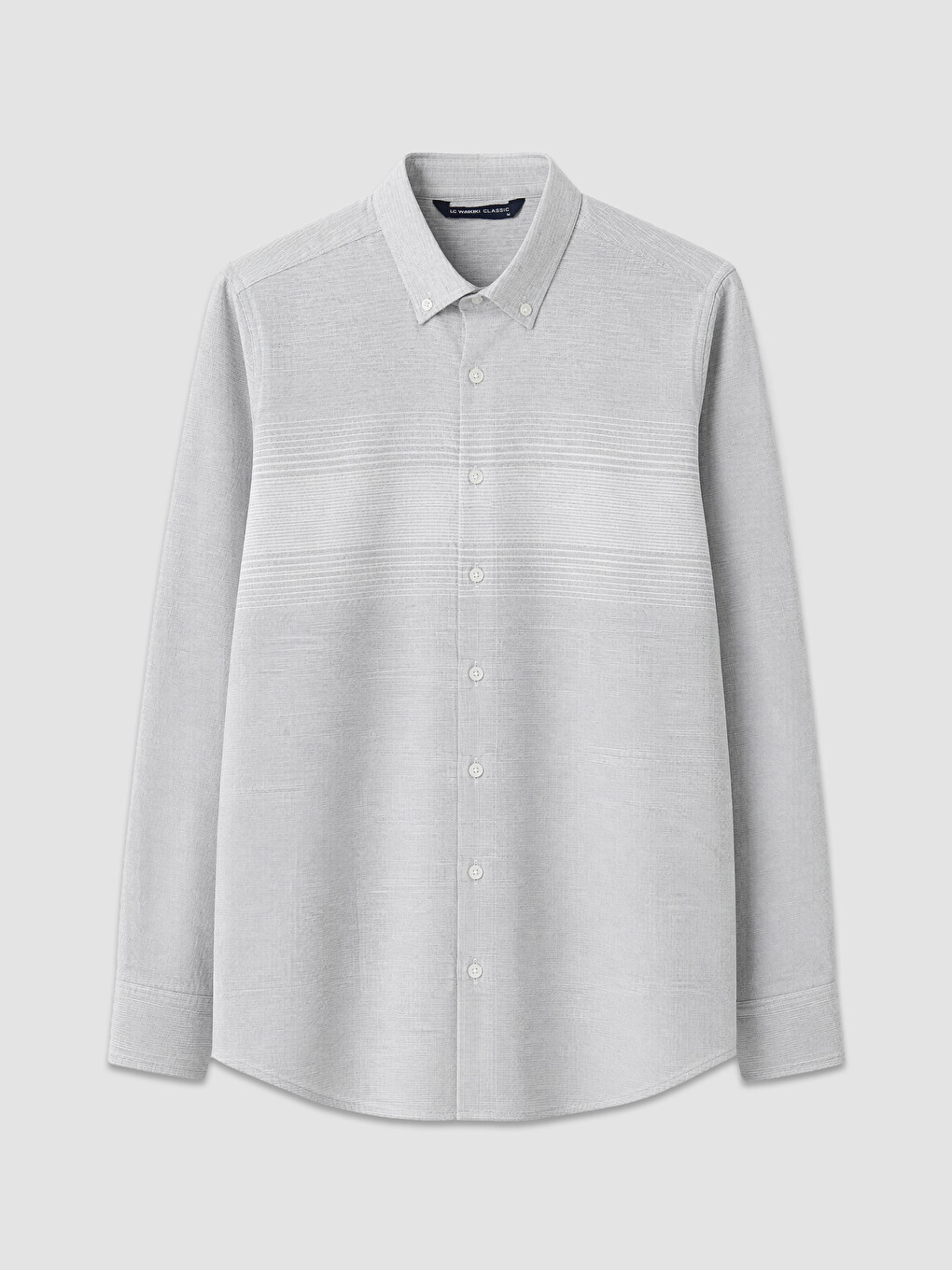 Regular Fit Striped Dobby Men's Shirt-3
