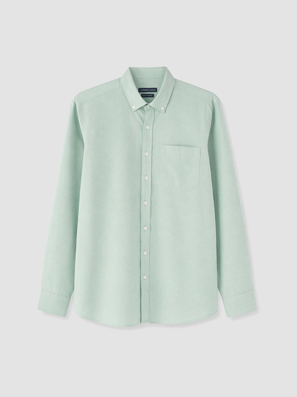 Yeşil Regular Fit Oxford Erkek Gömlek