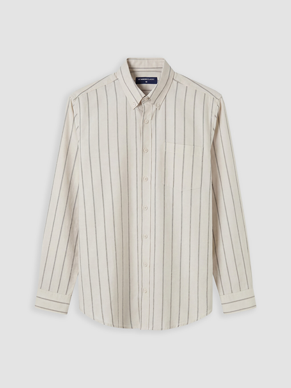 Standard Fit Striped Oxford Men's Shirt-3