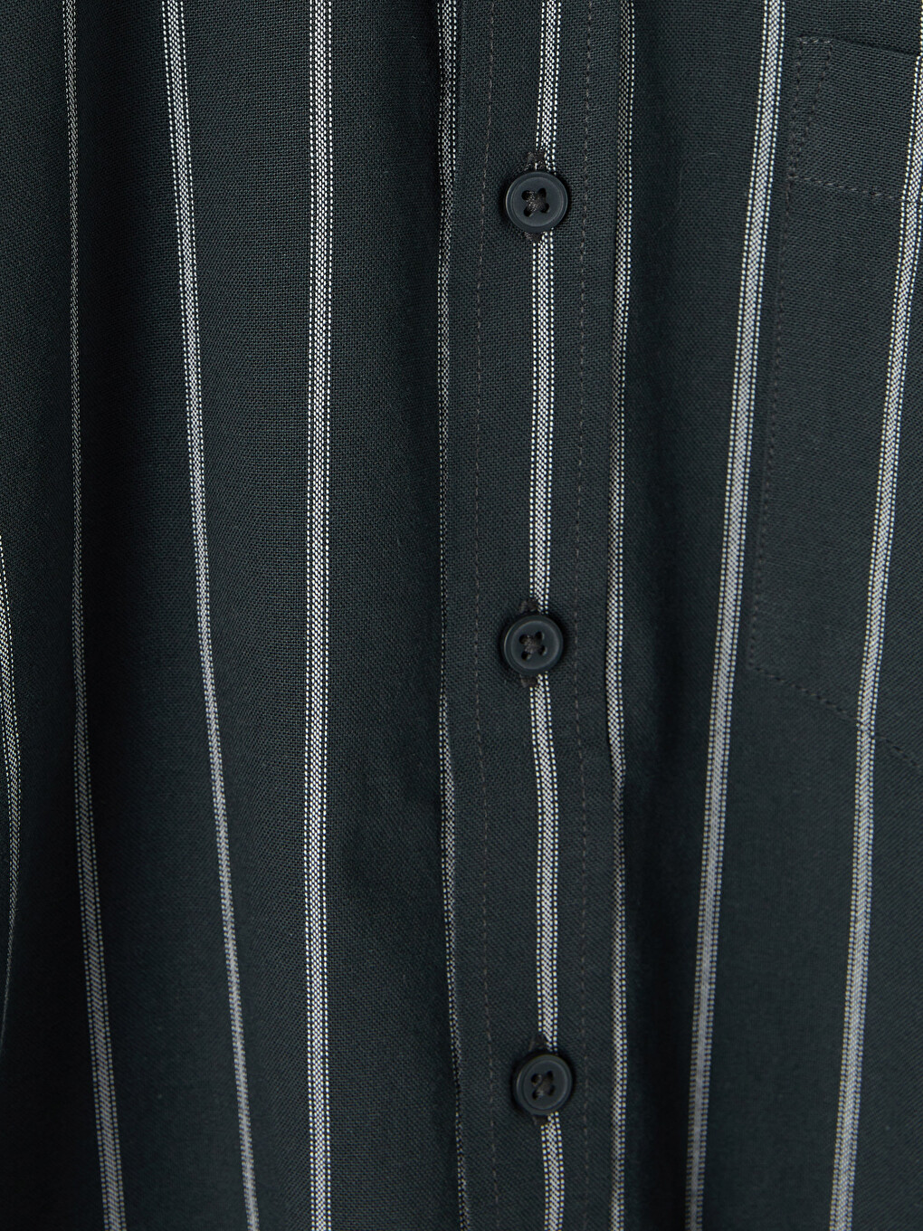 Regular Fit Gestreiftes Oxford Herrenhemd-1