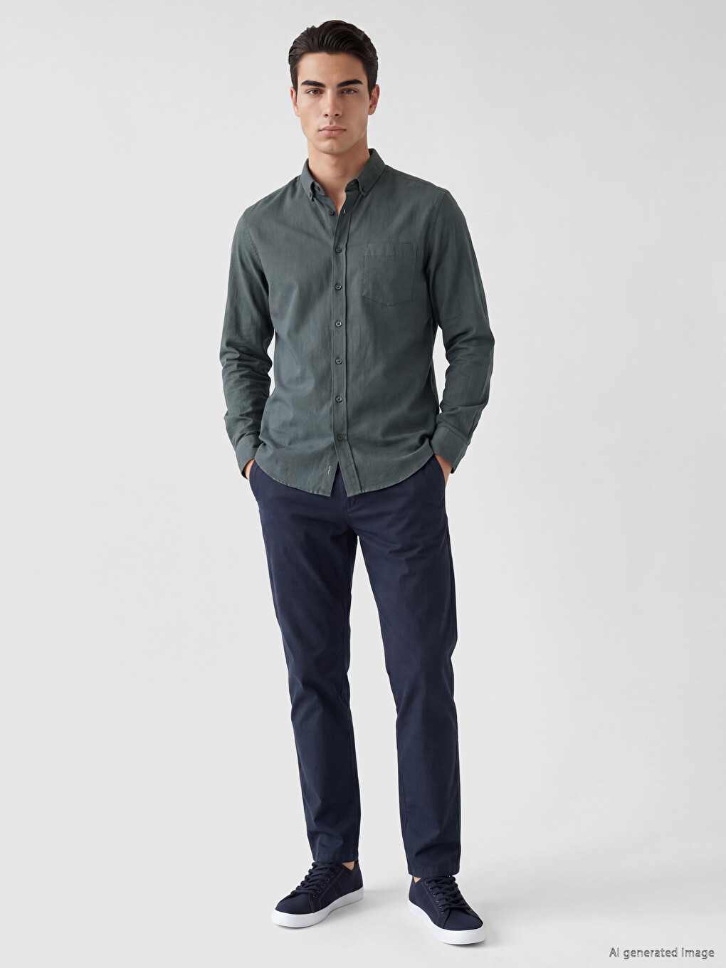 Man Petrol Shirt-1