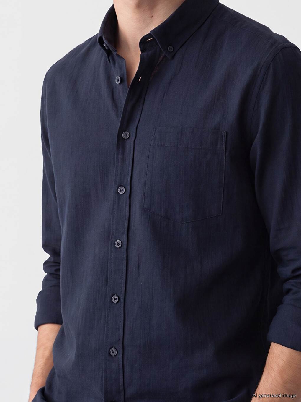 Regular Fit Dobby Men's Shirt-2