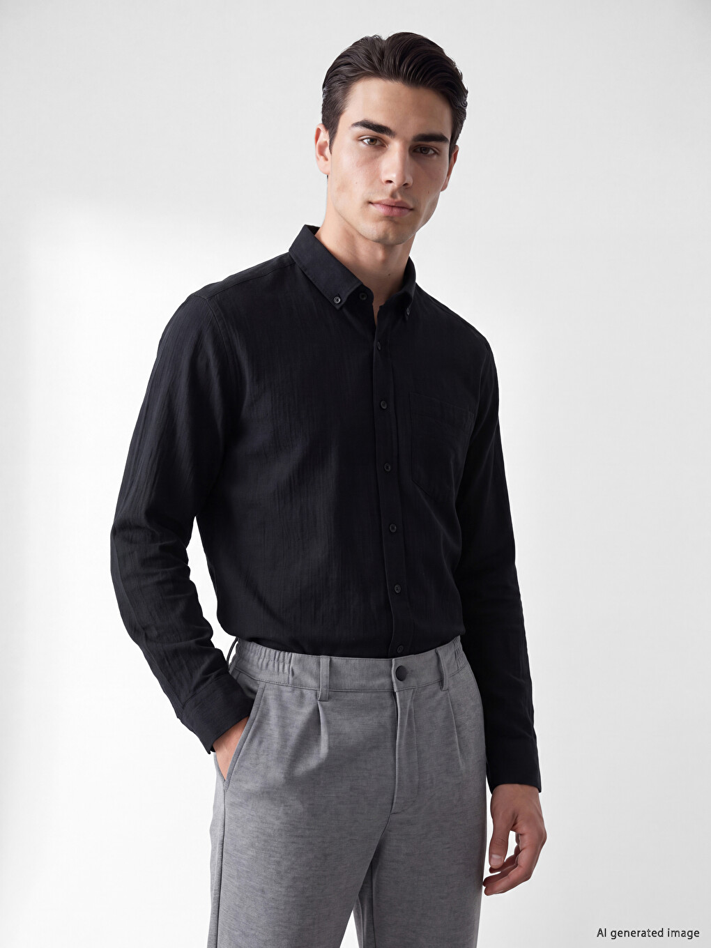 Chemise Marine Homme