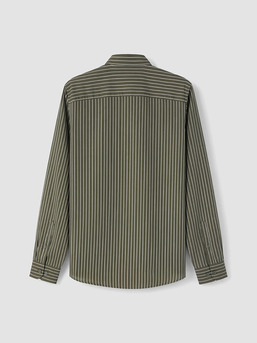 Standard Fit Striped Gabardine Men's Shirt-6