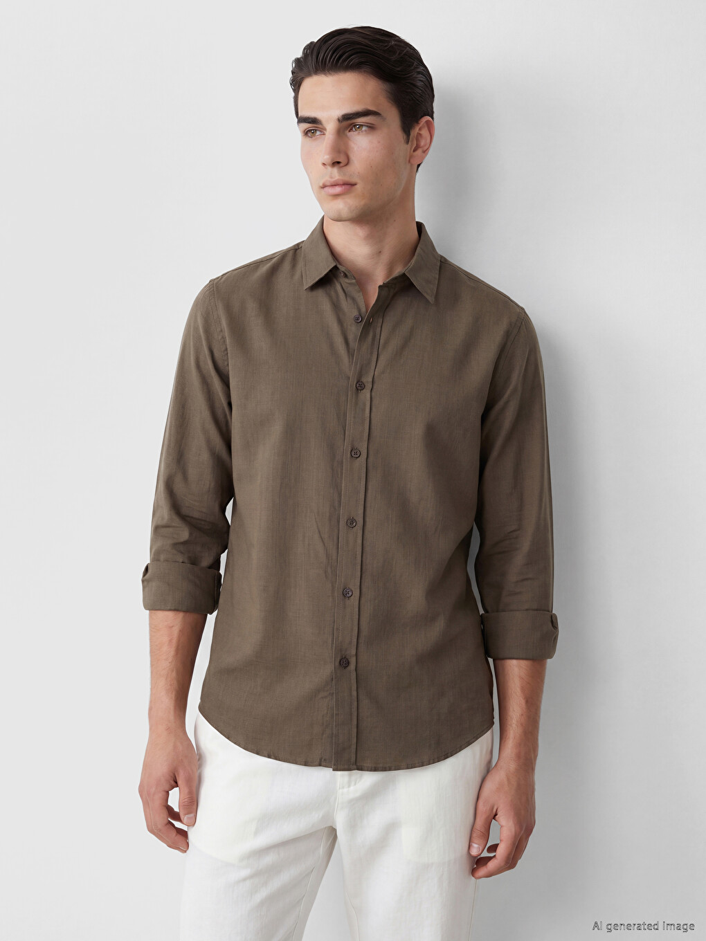 Regular Fit Men's Textured Shirt