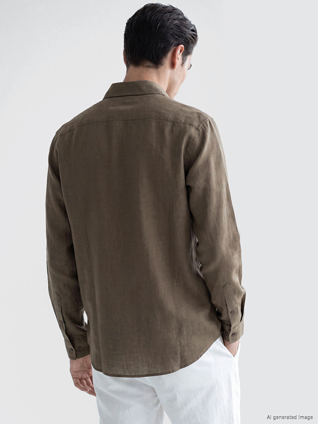 Regular Fit Men's Textured Shirt-2