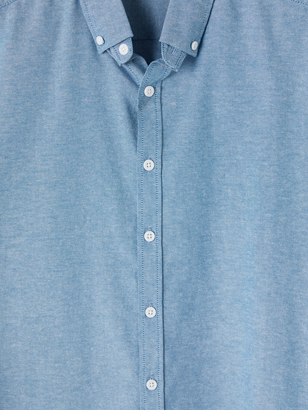 Schlank Oxford Herrenhemd-5