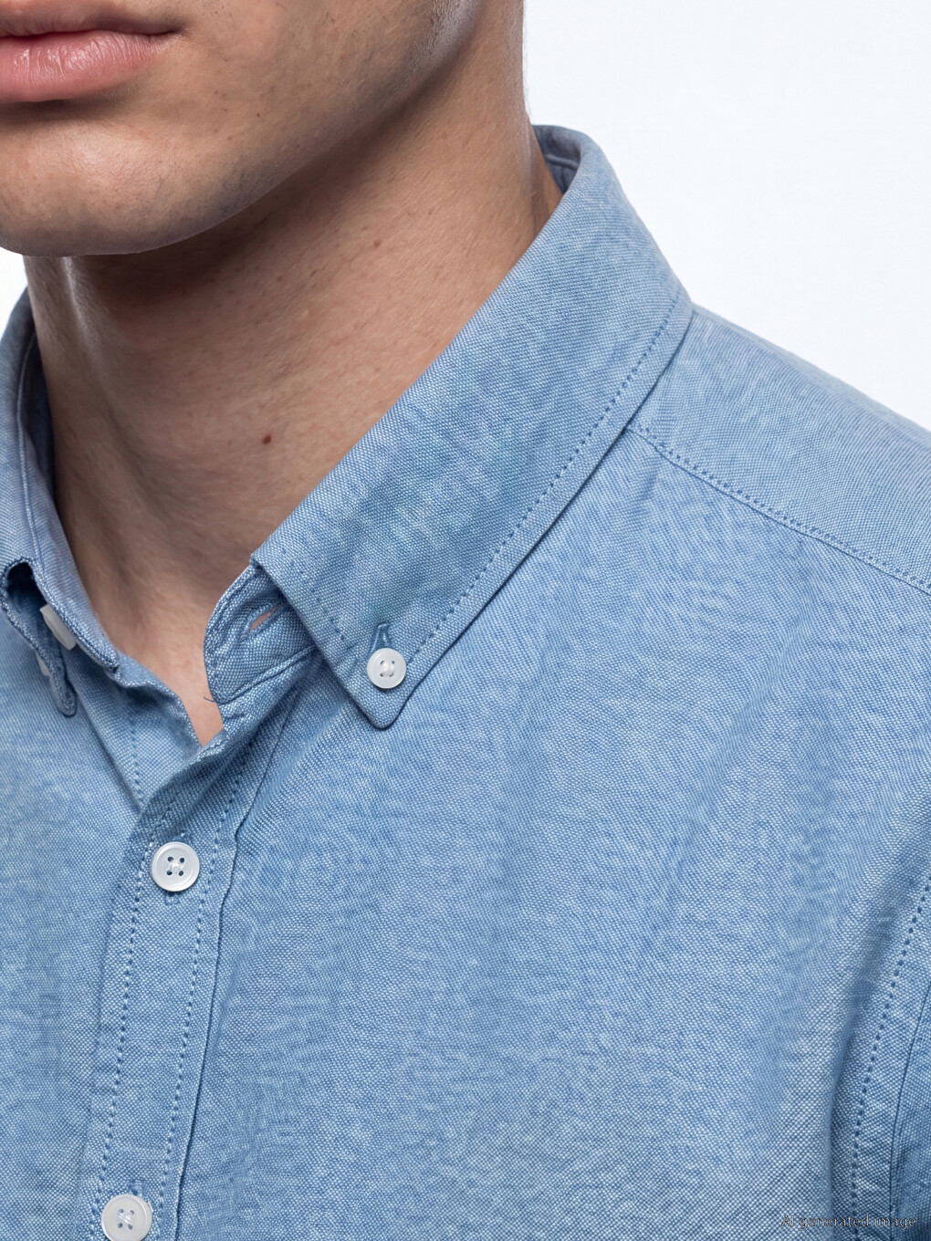 Schlank Oxford Herrenhemd-2