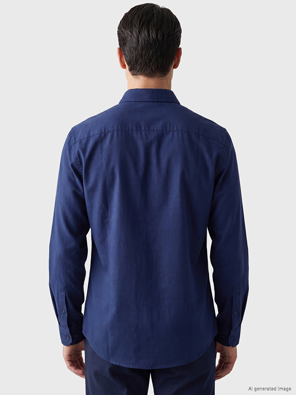 Slim Fit Oksford Muška Košulja-2