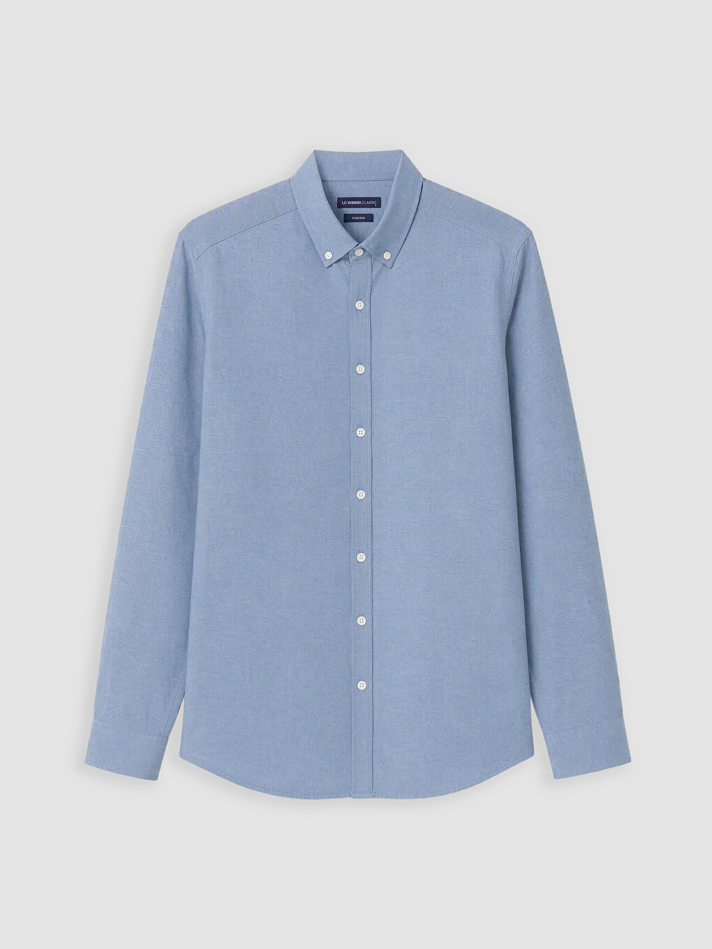 Petrol Slim Fit Oxford Erkek Gömlek-4