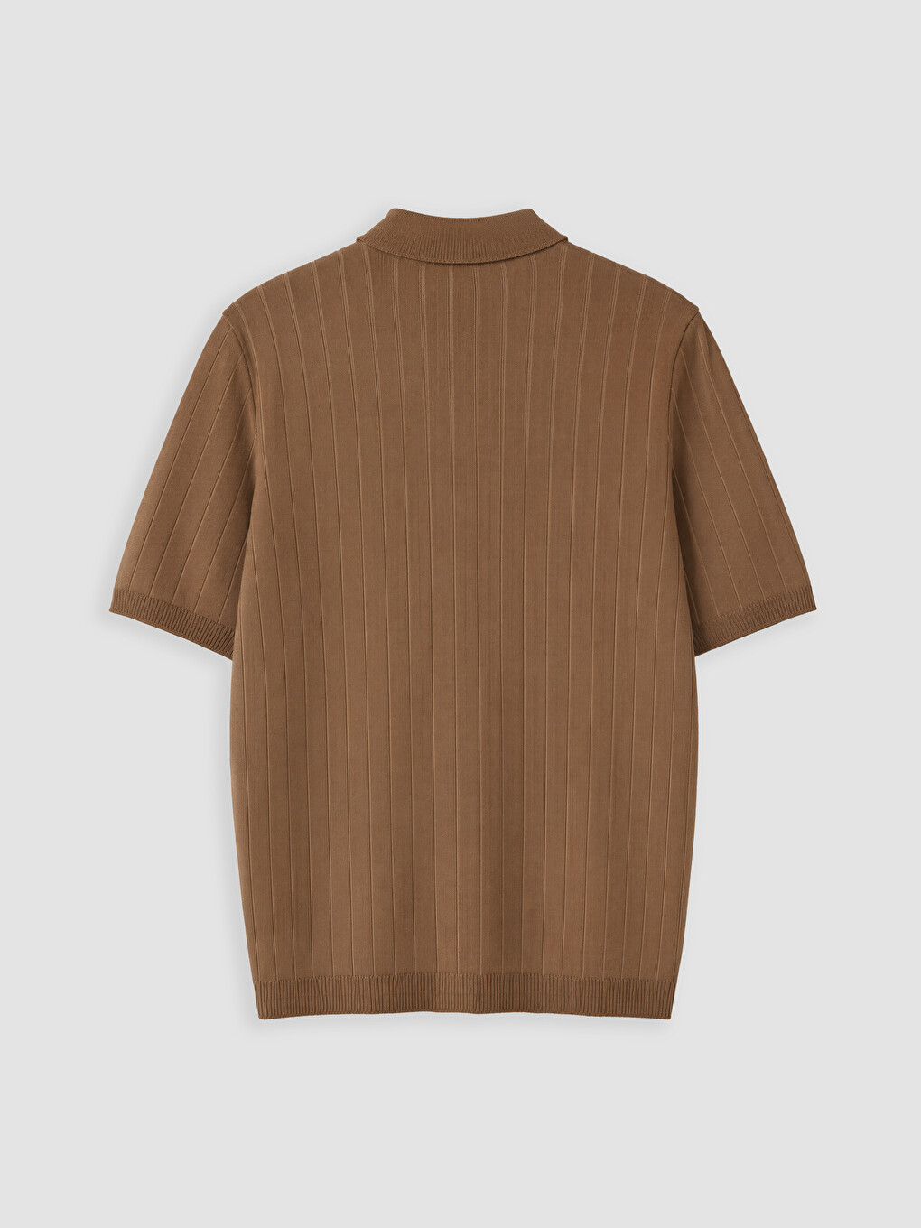 Mashkull Ngjyre Kafe T-shirt-6