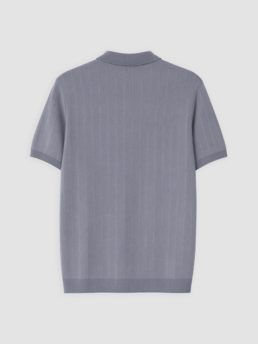 İndigo Polo Yaka Fitilli Erkek Triko Tişört-1