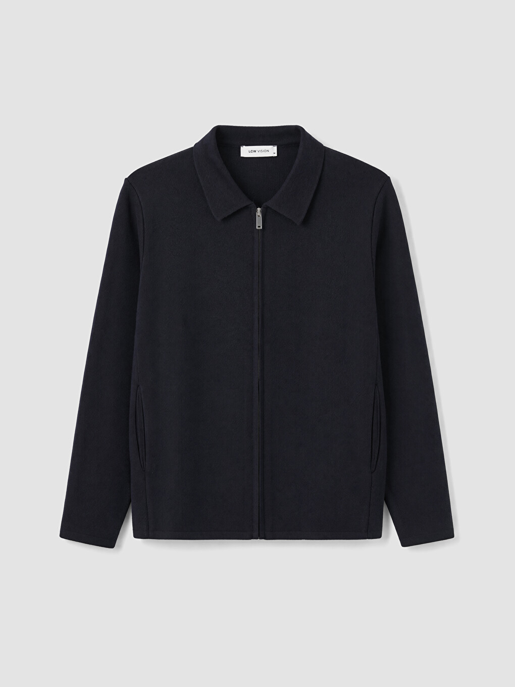 Polo Collar Men's Knitwear Cardigan-4