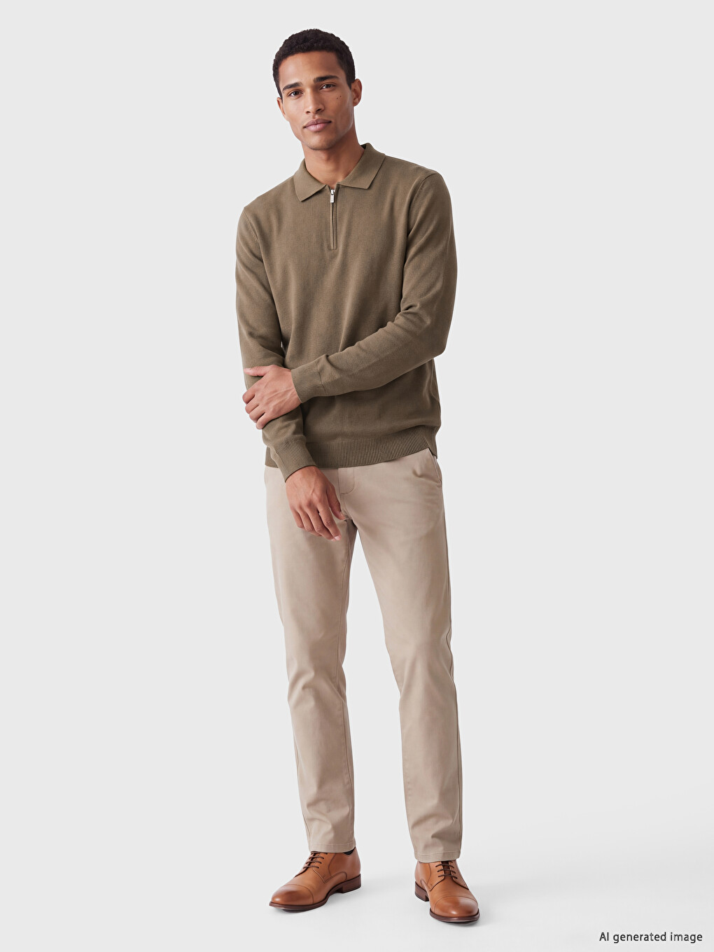 Polo Collar Men's Knitwear Sweater-1