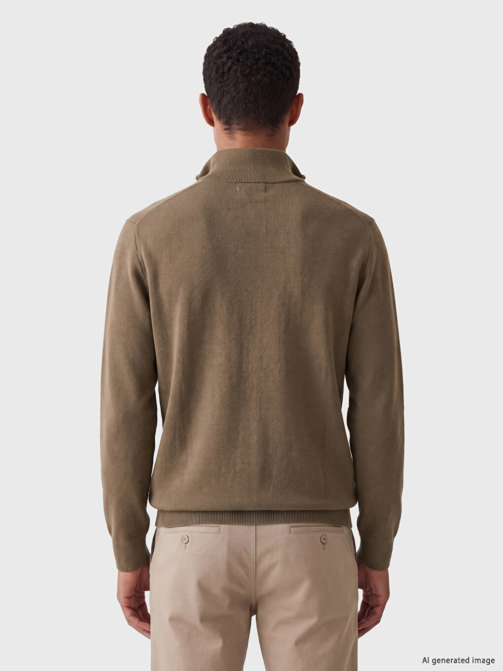 Polo Collar Men's Knitwear Sweater-2