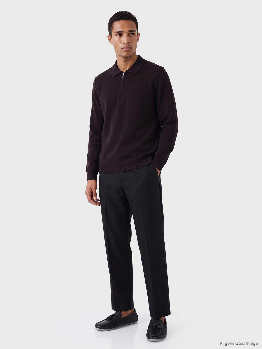 Polo Collar Men's Knitwear Sweater-1