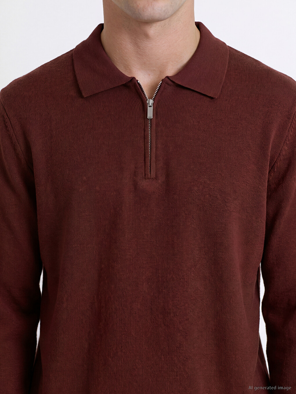 Polo Collar Men's Knitwear Sweater-2