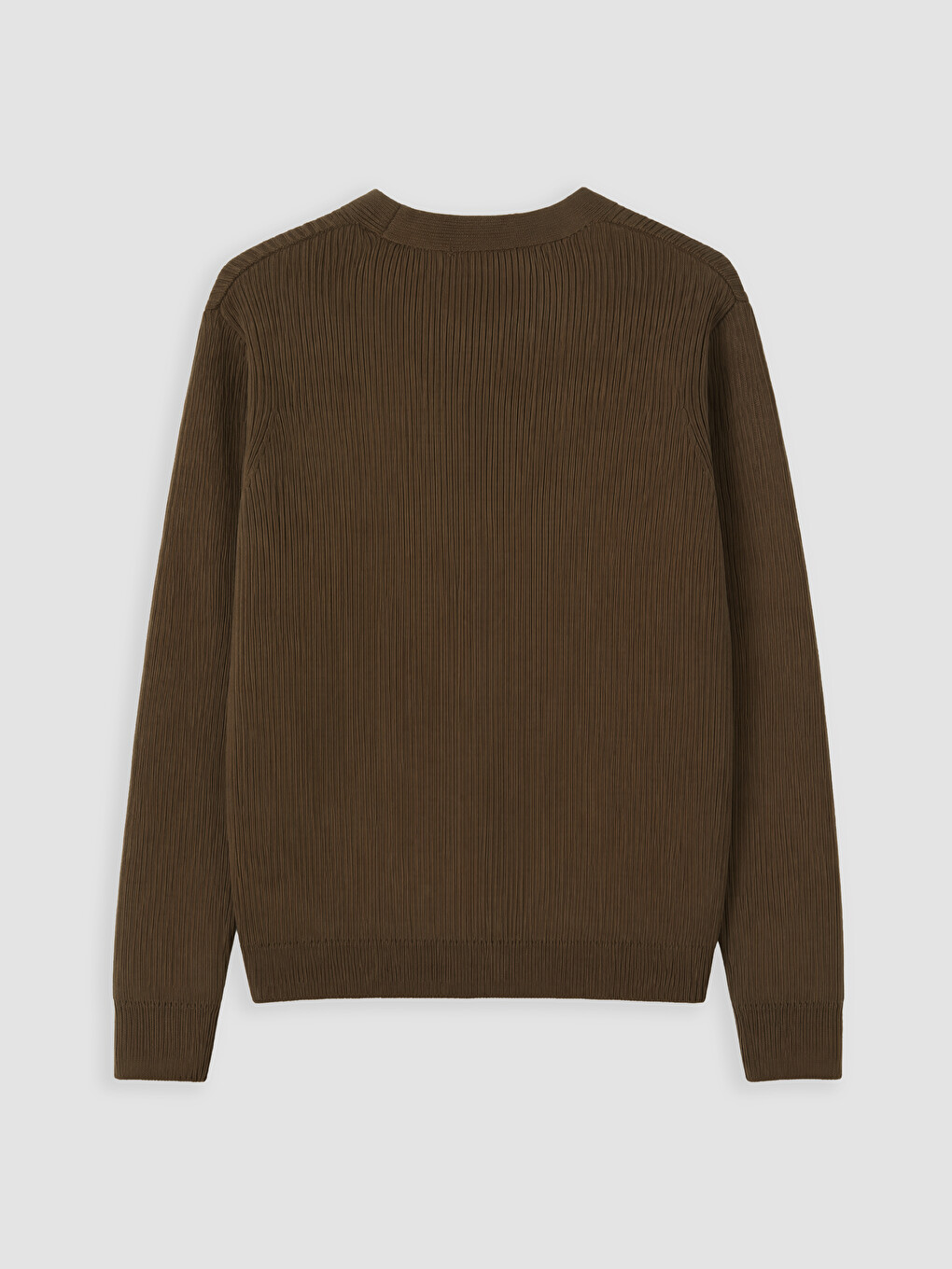Haki Regular Fit V Yaka Erkek Triko Hırka-5