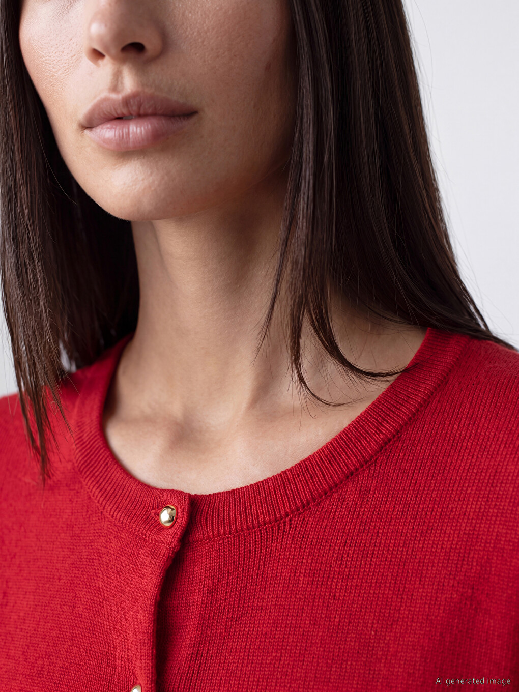 Crew Neck Women's Knitwear Cardigan-2
