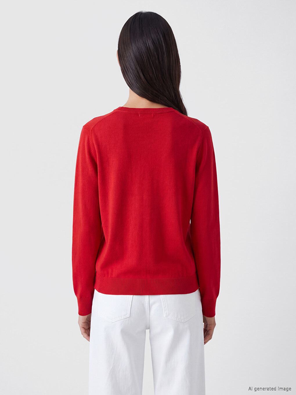 Crew Neck Women's Knitwear Cardigan-3