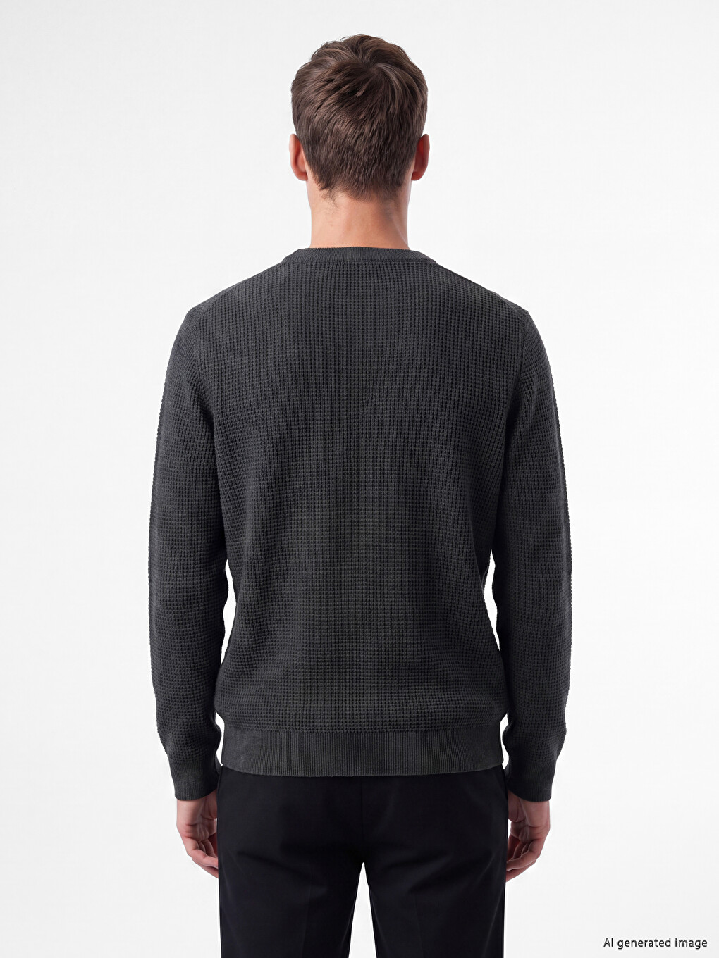 Crew Neck Men's Knitwear Sweater-3