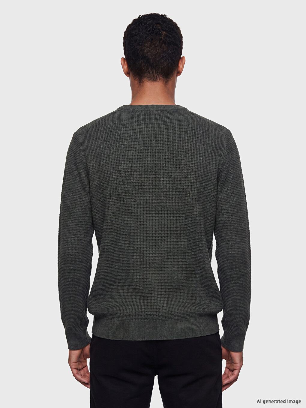 Crew Neck Men's Knitwear Sweater-3