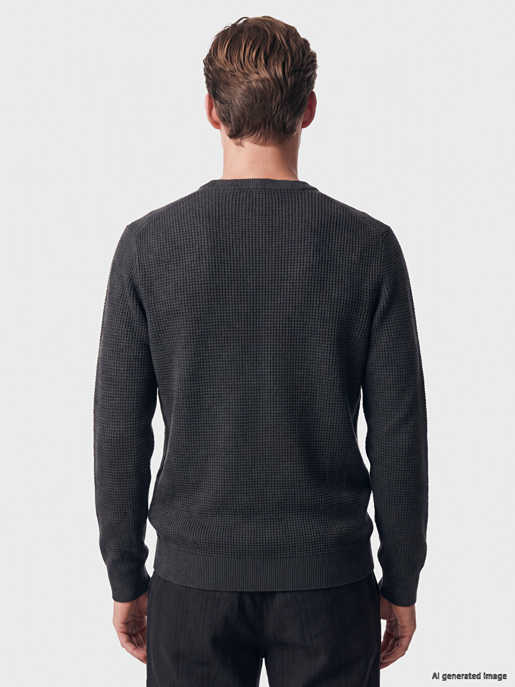 Crew Neck Men's Knitwear Sweater-3