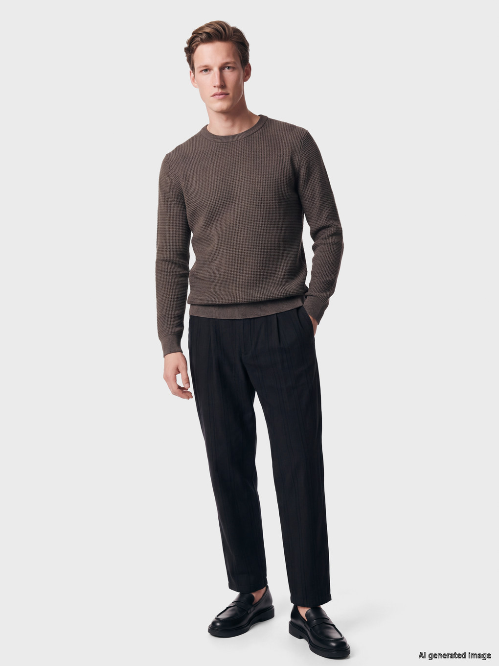 Crew Neck Men's Knitwear Sweater-1