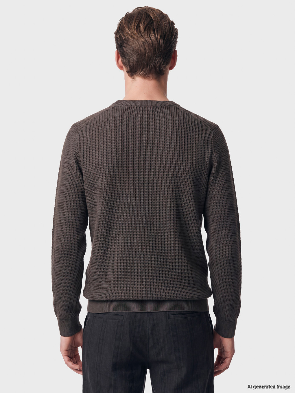 Crew Neck Men's Knitwear Sweater-3