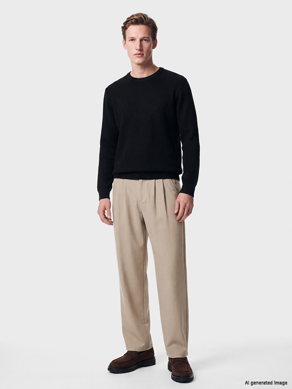 Crew Neck Men's Knitwear Sweater-1