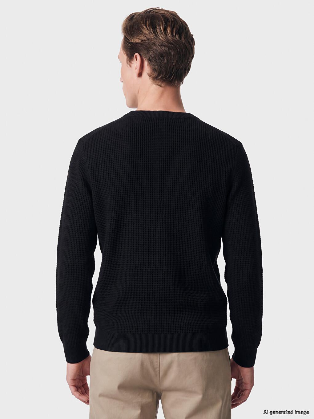 Crew Neck Men's Knitwear Sweater-3