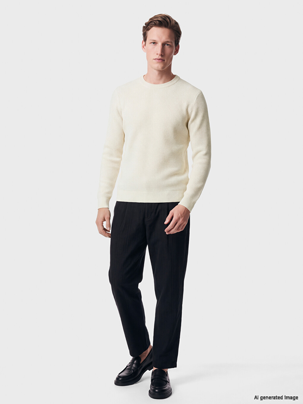 Crew Neck Men's Knitwear Sweater-1