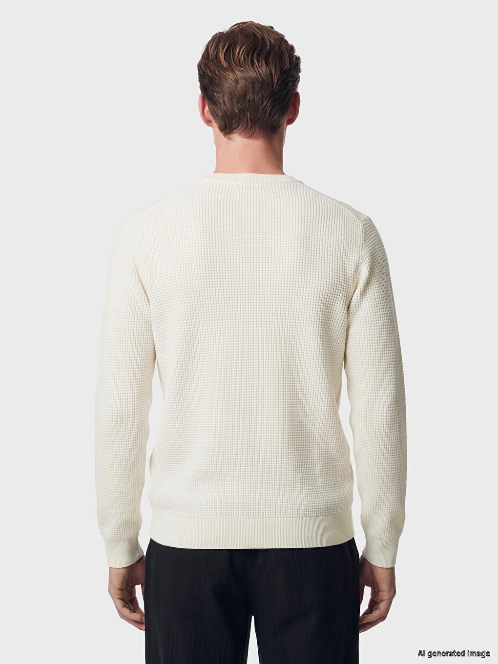 Crew Neck Men's Knitwear Sweater-3