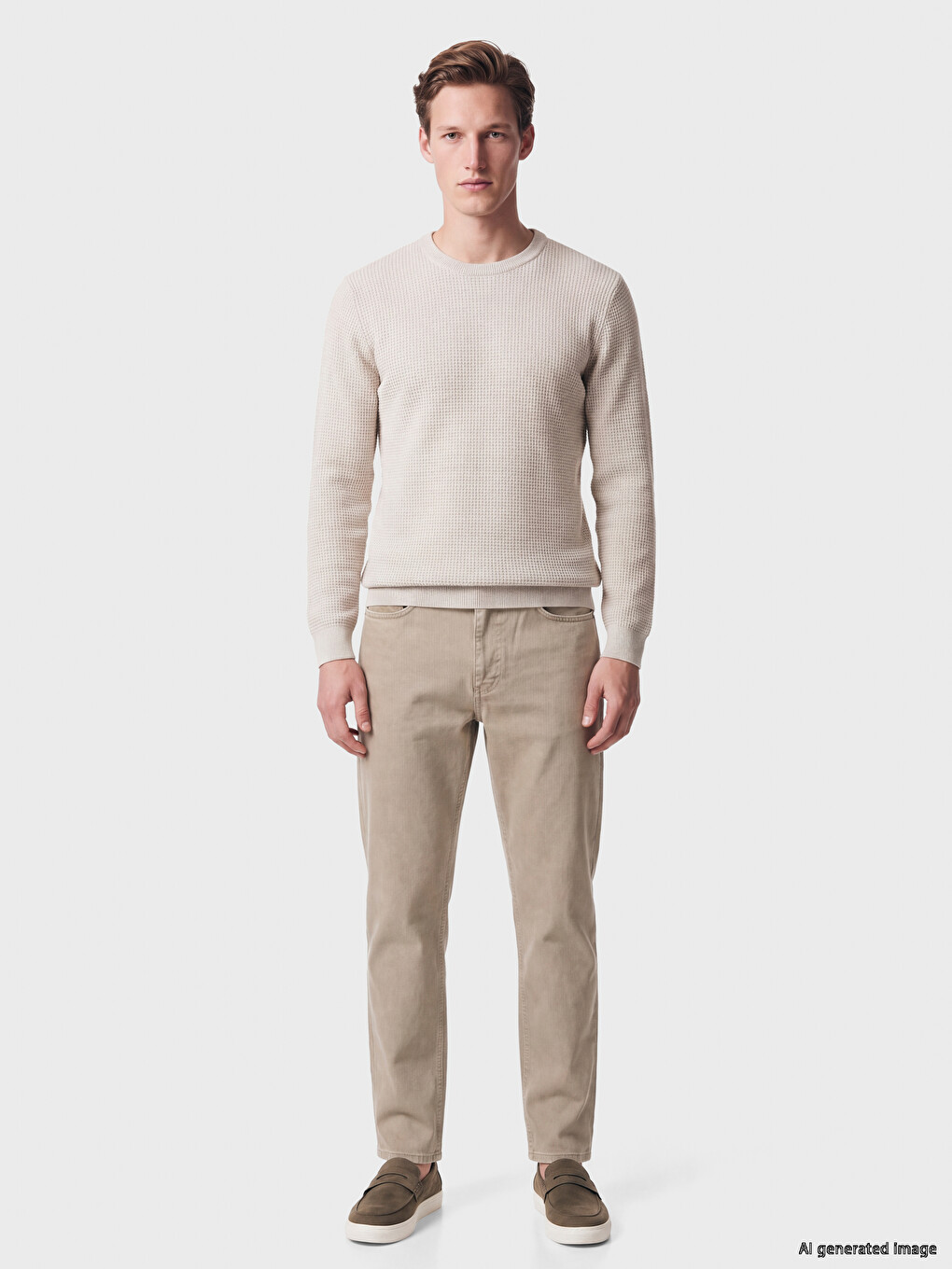 Crew Neck Men's Knitwear Sweater-1
