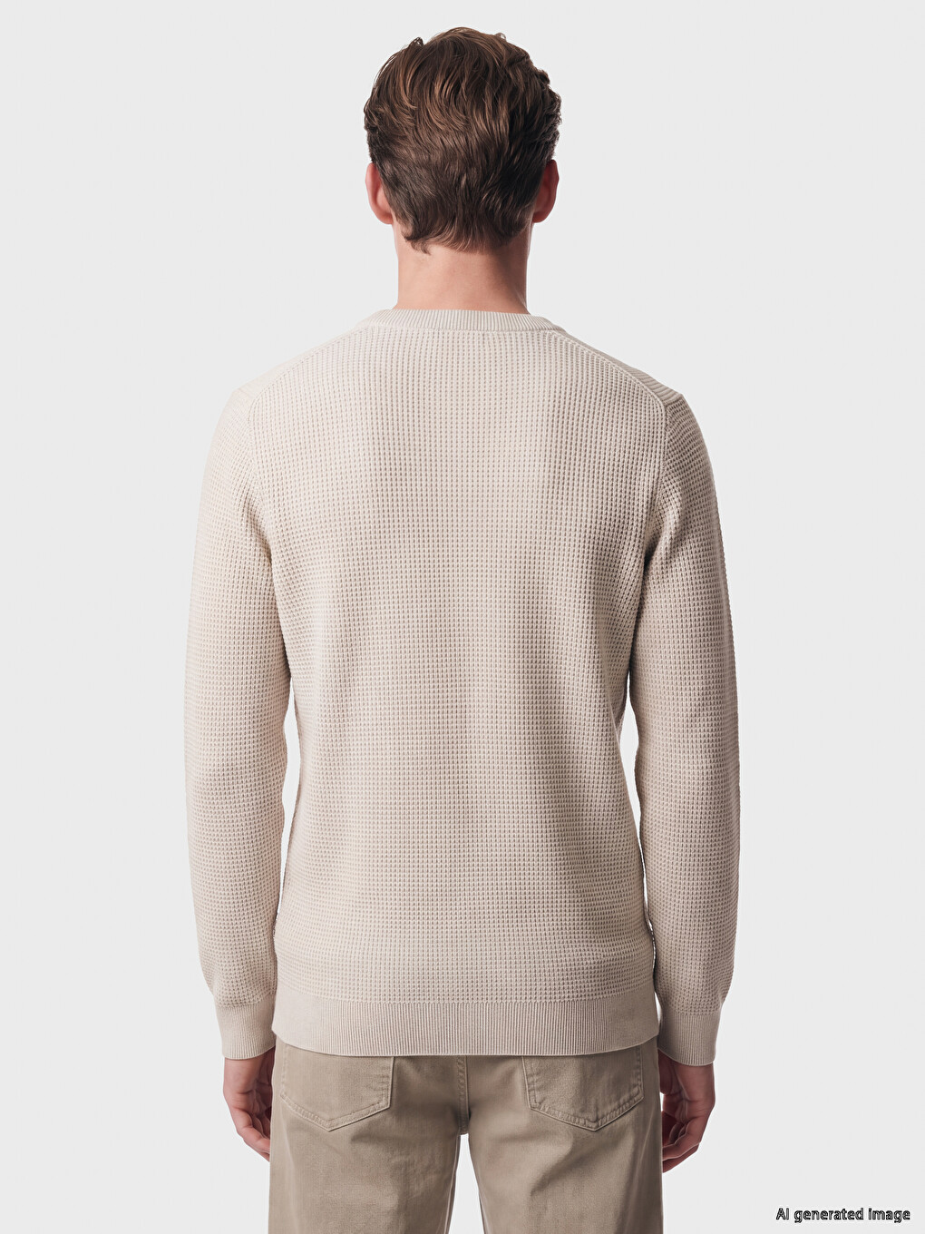 Crew Neck Men's Knitwear Sweater-3