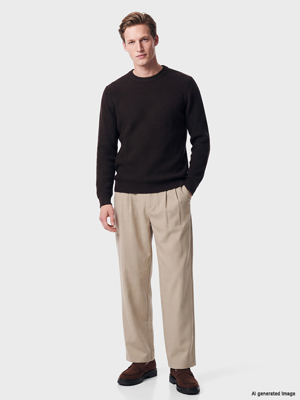 Crew Neck Men's Knitwear Sweater-1