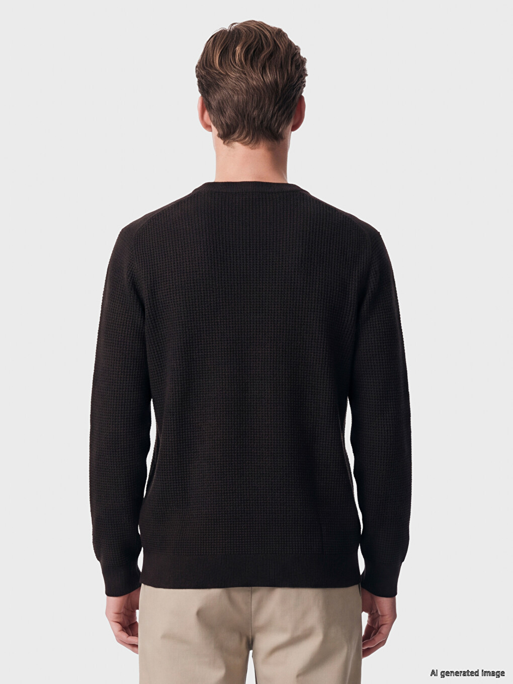 Crew Neck Men's Knitwear Sweater-3