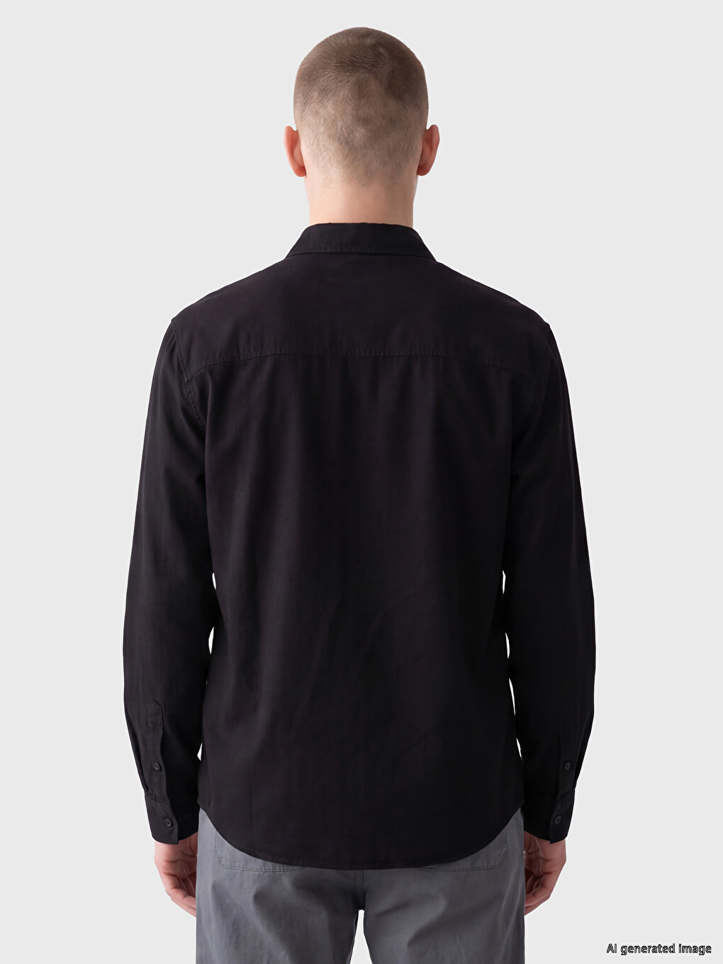 Relax Fit Gabardine Men's Shirt-3