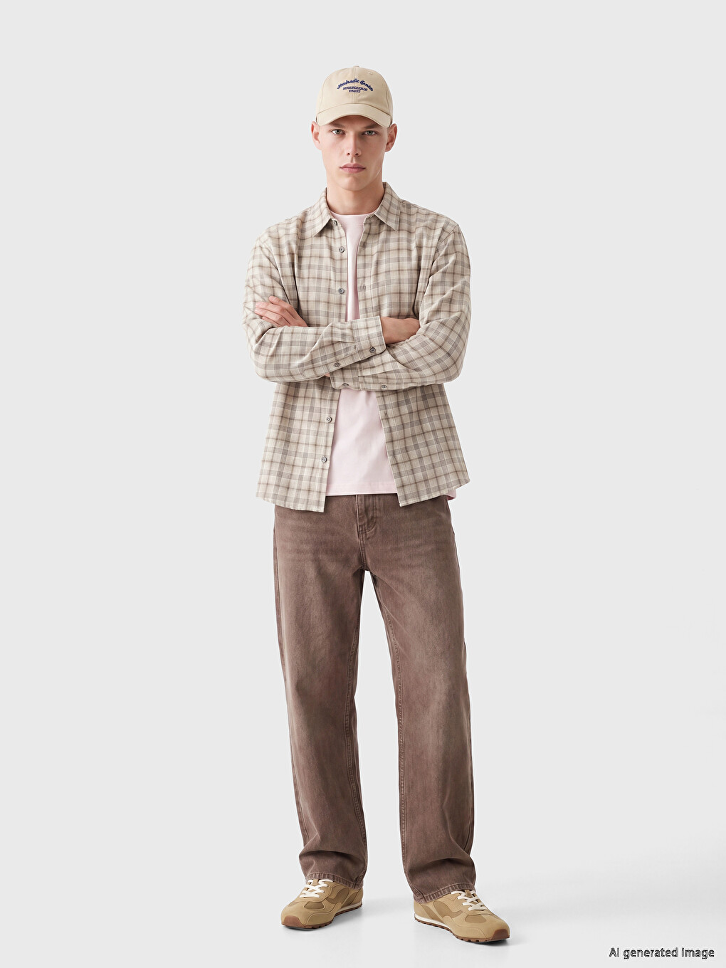 Man Beige Shirt-1
