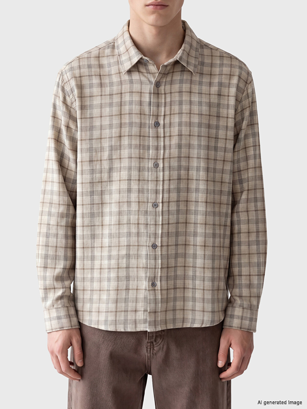 Man Beige Shirt-2