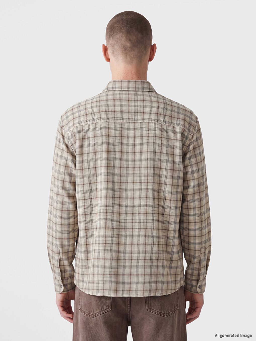 Man Beige Shirt-3