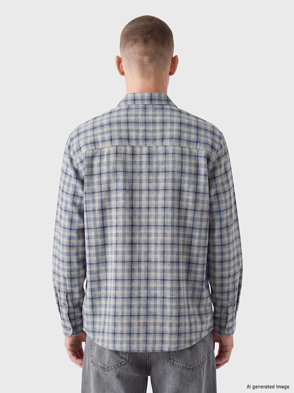 Man Blue Shirt-3