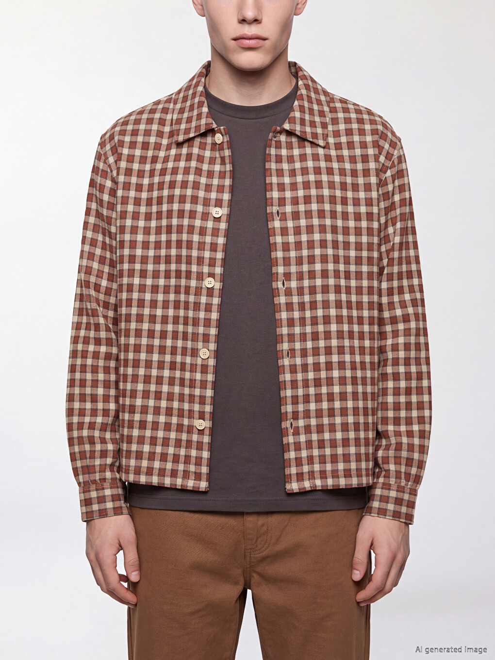 Man Brown Overshirt-2