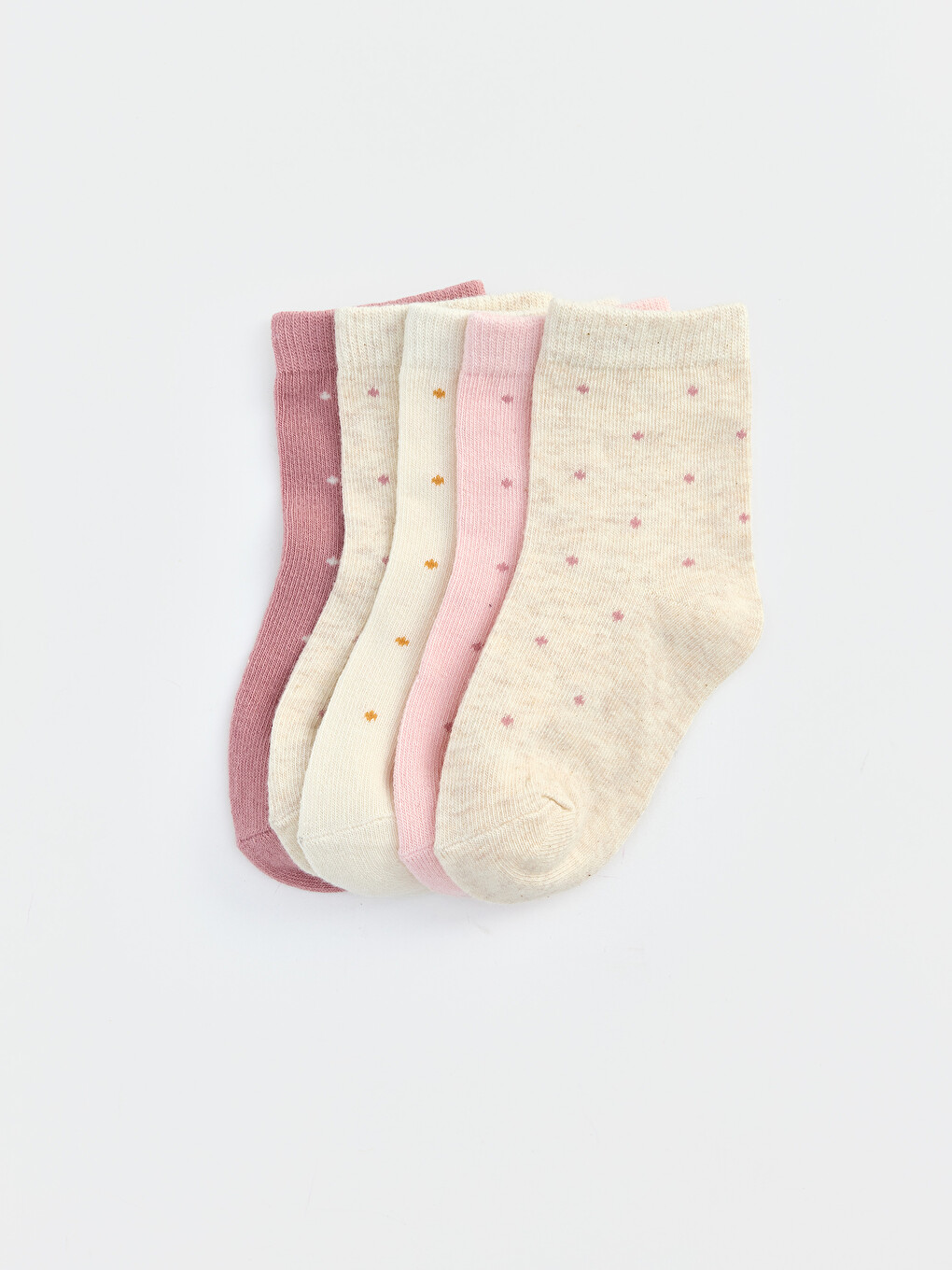 Polka Dot Baby Girls' Ankle Socks 5 Pack