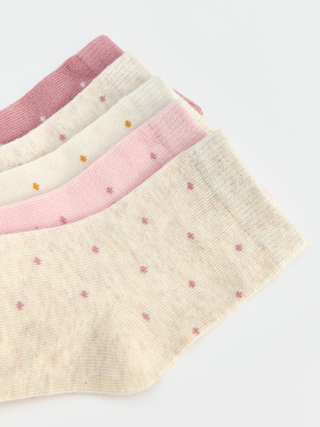 Polka Dot Baby Girls' Ankle Socks 5 Pack-6