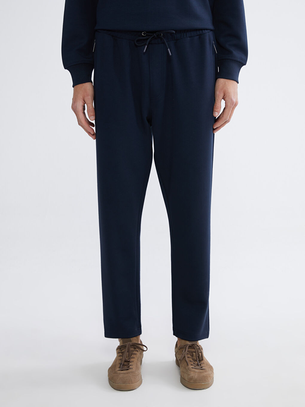 Lacivert Standart Kalıp Erkek Eşofman Altı-1