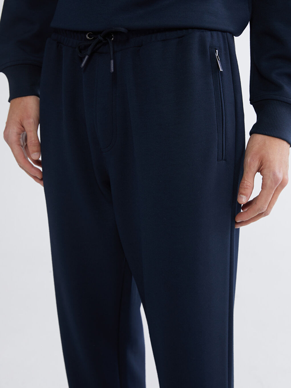 Lacivert Standart Kalıp Erkek Eşofman Altı-2