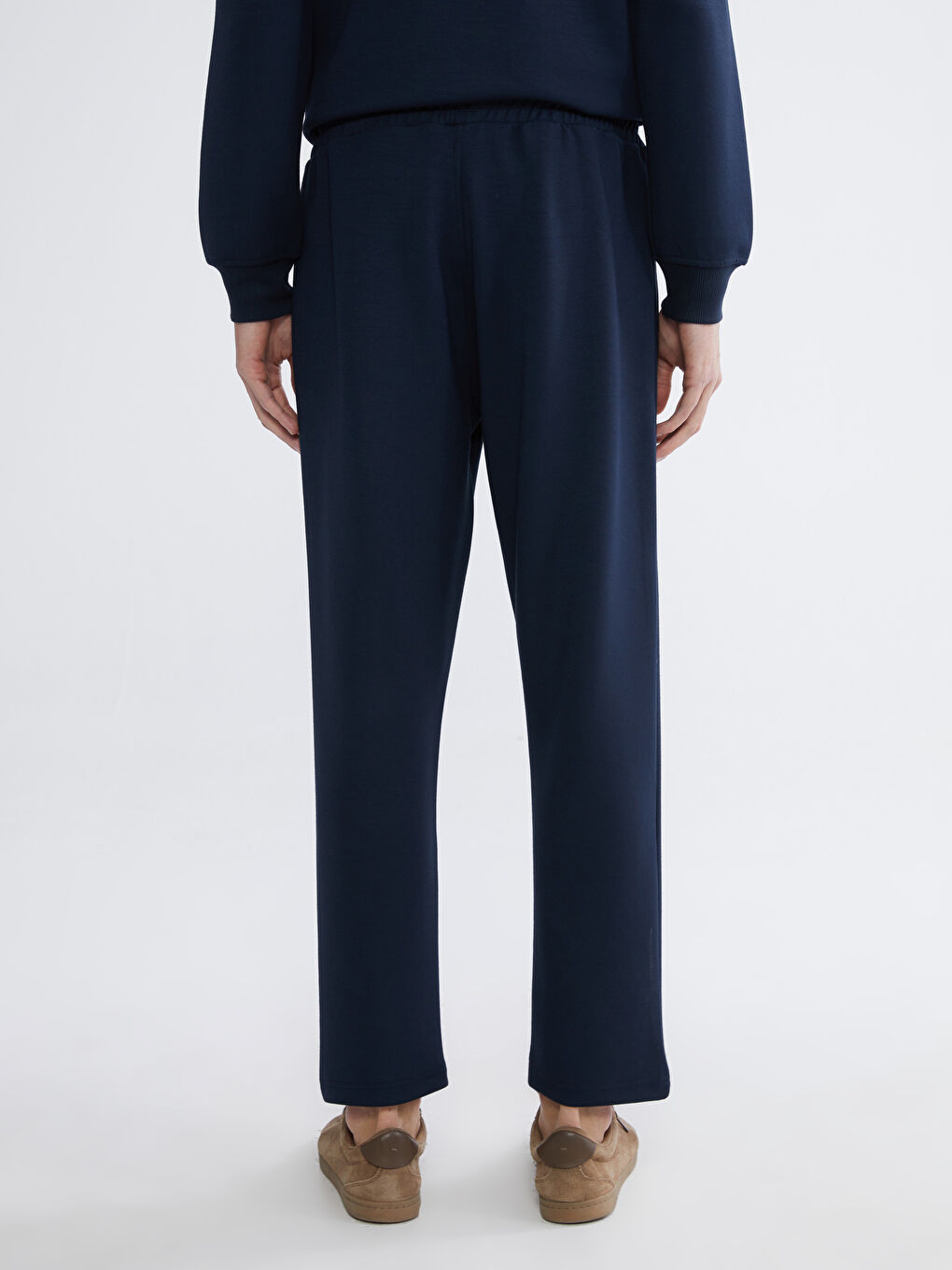 Lacivert Standart Kalıp Erkek Eşofman Altı-3