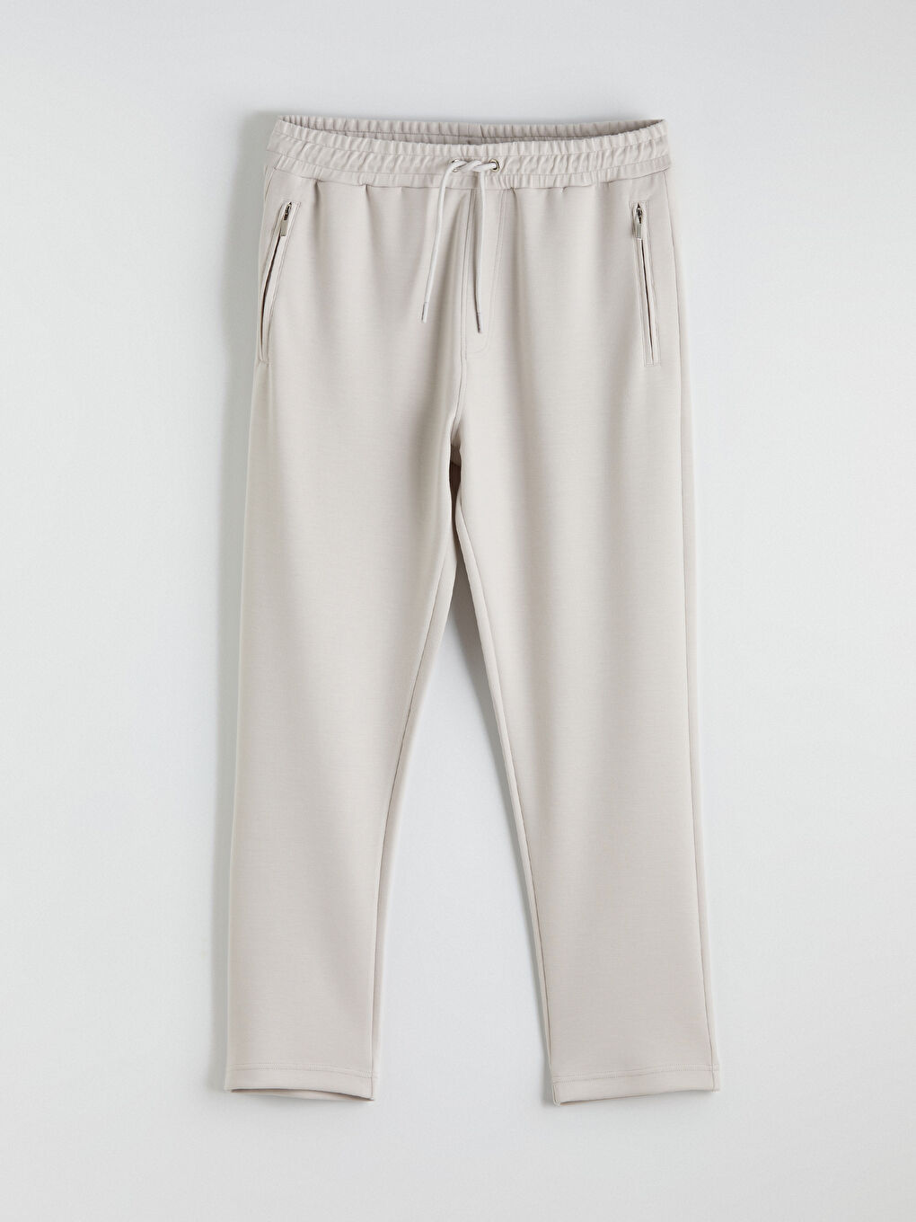 Bej Standart Kalıp Erkek Eşofman Altı-4